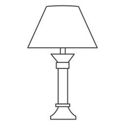 Trazo de pantalla de lámpara triangular Diseño PNG
