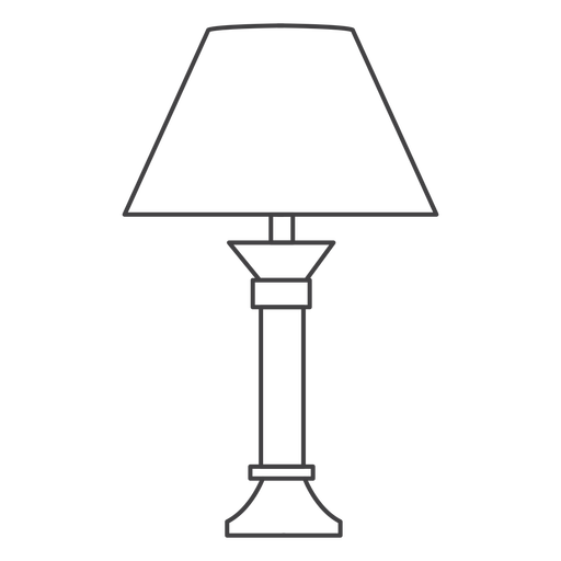 Trazo de pantalla de lámpara triangular