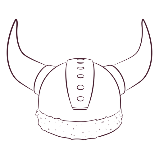 Capacete Viking desenhado à mão Desenho PNG