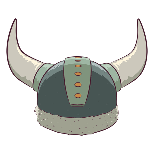 Ilustração do elemento do capacete Viking Desenho PNG