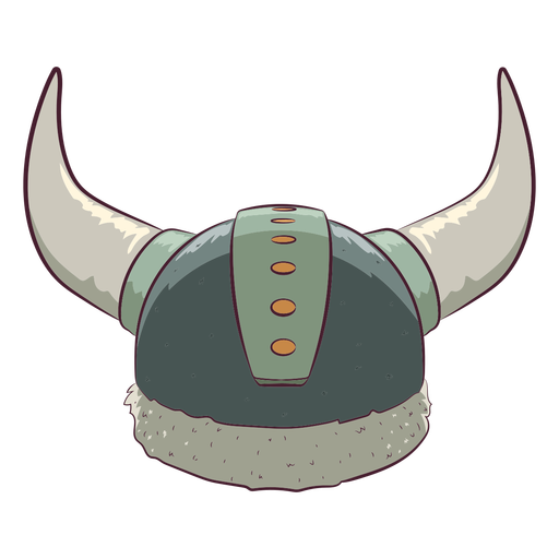 Ilustración de elemento de casco vikingo Diseño PNG