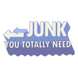 Junk you totally need sale badge Transparent PNG