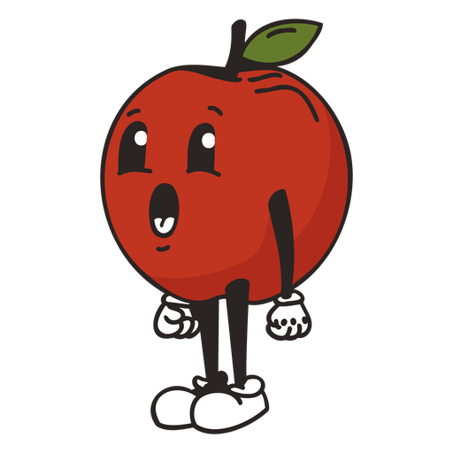 Frutas RetroCartoon Color - 1 Desenho PNG