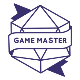 Role playing dice game master PNG Design Transparent PNG