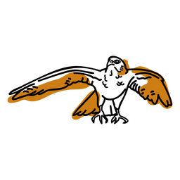 Animais FlatWashInk - 5 Desenho PNG