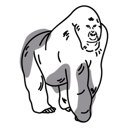 Animales FlatWashInk - 9 Diseño PNG