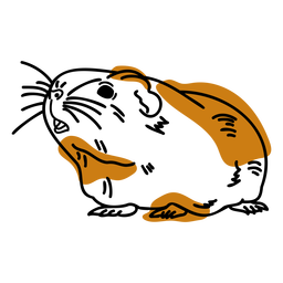 Animales FlatWashInk - 18 Diseño PNG