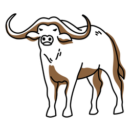 Bull color stroke Bull color stroke