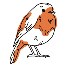 Brown bird color stroke Transparent PNG