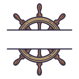 Etiqueta do leme do navio Desenho PNG