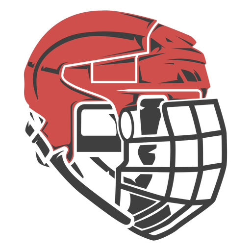 Hockey goalie mask flat PNG Design