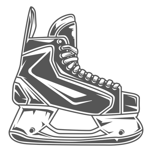 Side ice hockey skate  PNG Design