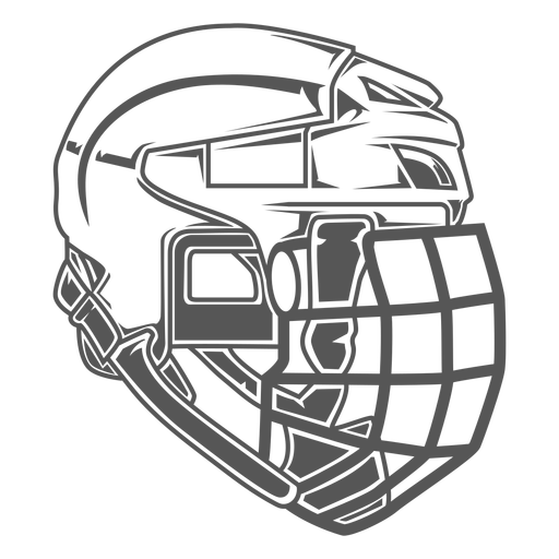 Hockey goalie filled stroke mask  PNG Design