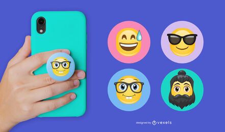 Emoji popsocket set