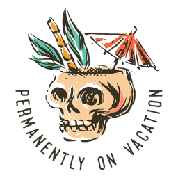 Letras de elementos de insignias de verano - 3 Diseño PNG