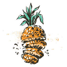 Letras de elementos de insignias de verano - 18 Diseño PNG