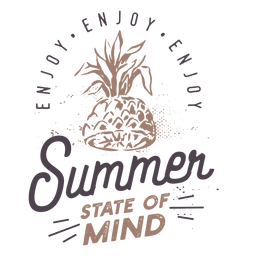 Letras de elementos de insignias de verano - 19 Diseño PNG