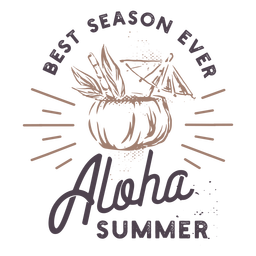 letras de elementos de emblemas de verão - 20 Desenho PNG