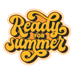 Sommerabzeichen Elemente Schriftzug - 23 PNG-Design