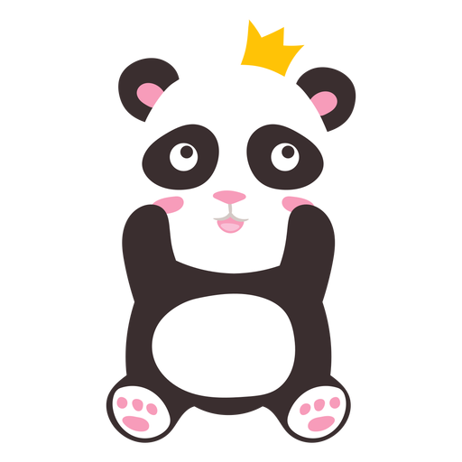 Panda princess cute PNG Design
