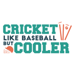 Cricket cool sport badge Transparent PNG