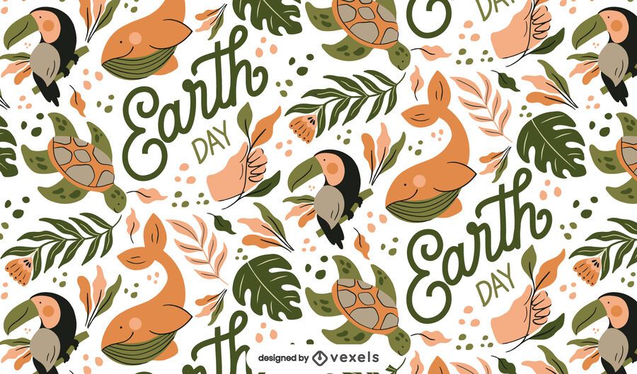 Earth day seamless pattern Earth day seamless pattern