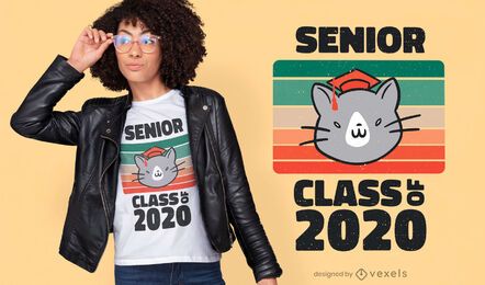 Diseño de camiseta de cita de clase senior. Diseño de camiseta de cita de clase senior.