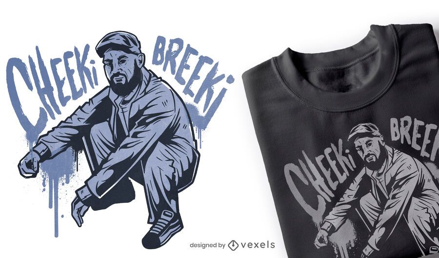 Design de camiseta Cheeki breeki Design de camiseta Cheeki breeki