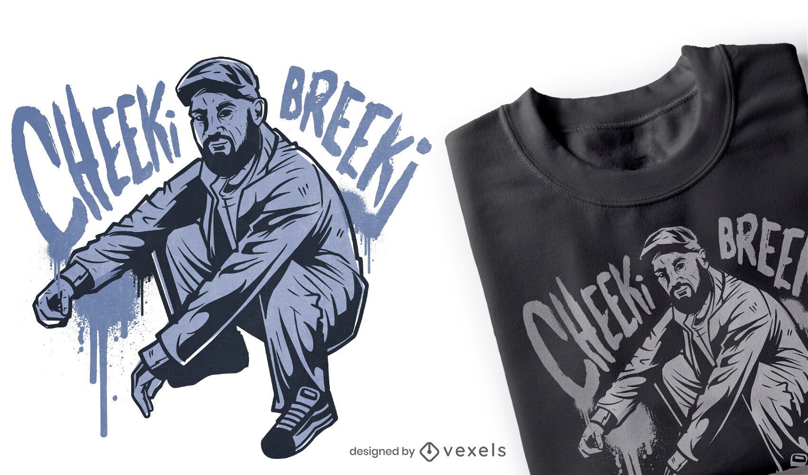 Design de camiseta Cheeki breeki