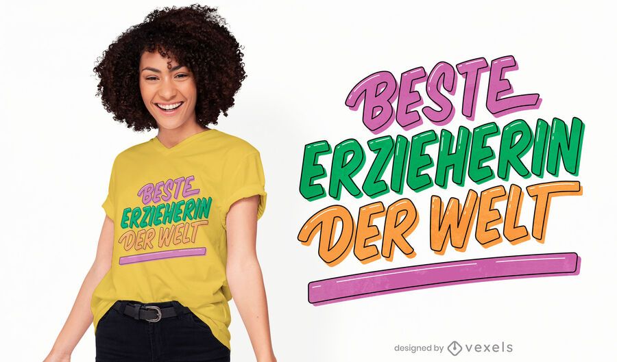 Best educator german quote t-shirt design Best educator german quote t-shirt design