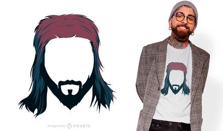 Mullet haircut t-shirt design