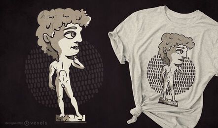David Statue Chibi T-Shirt Design