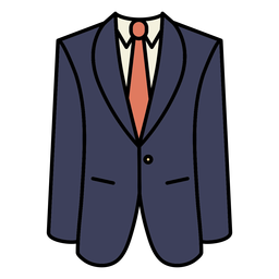 Simple color stroke geometric suit PNG Design