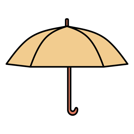 Color stroke geometric umbrella PNG Design