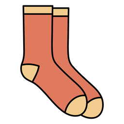 Simple geometric color stroke socks Transparent PNG