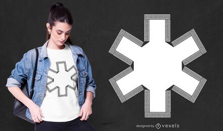 Design de camiseta estrela da vida Design de camiseta estrela da vida