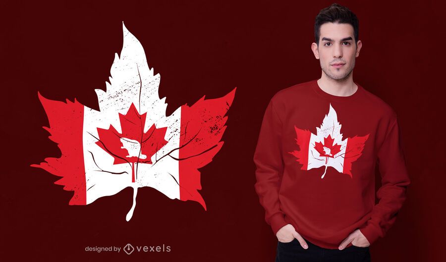 Canada maple leaf flag t-shirt design Canada maple leaf flag t-shirt design