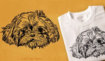 shih tzu t shirt design