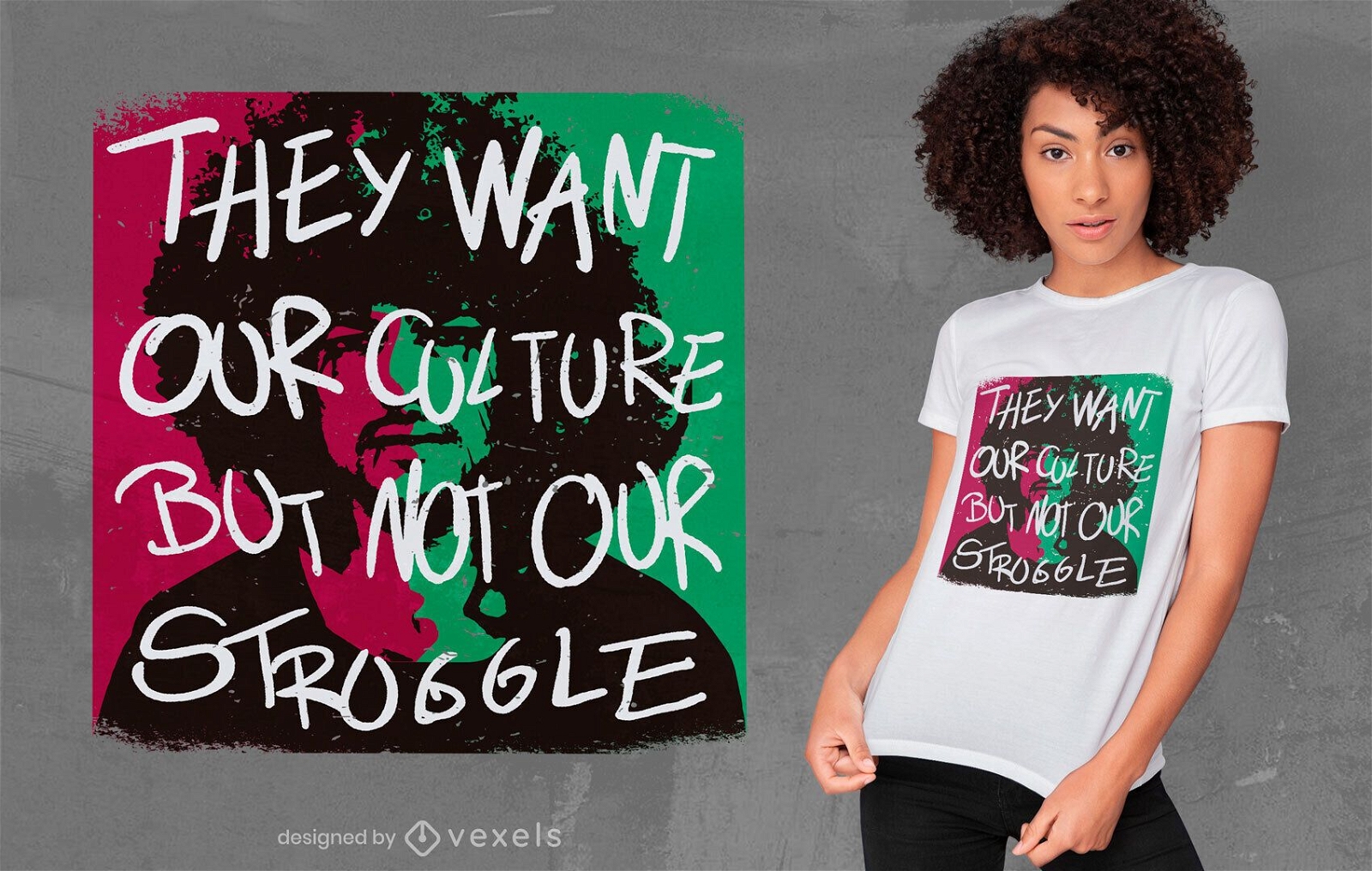 African American struggle t-shirt design