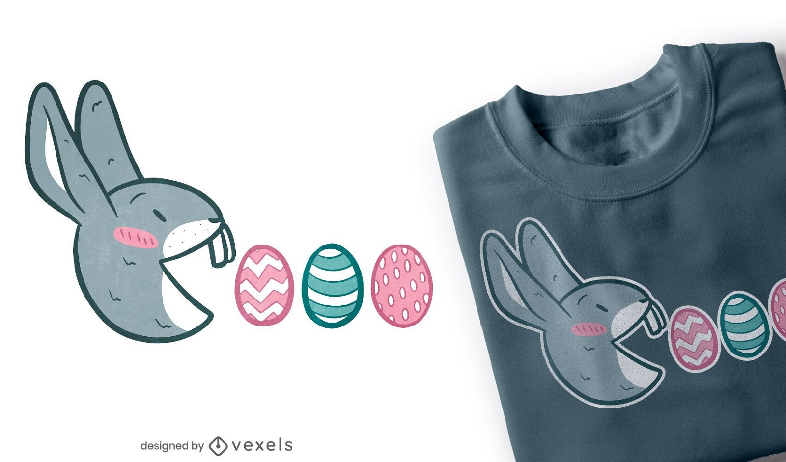 Hungry bunny t-shirt design