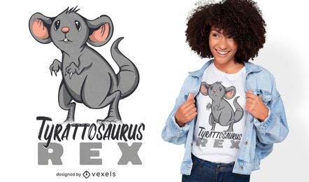 T-Rex Ratte T-Shirt Design