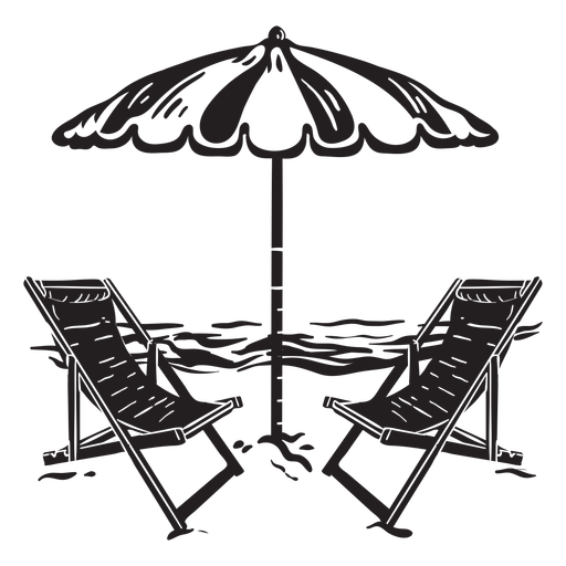 Beach day cut out PNG Design
