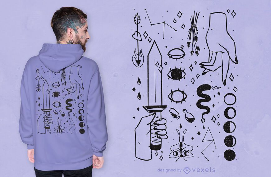 Dark magic t-shirt design Dark magic t-shirt design