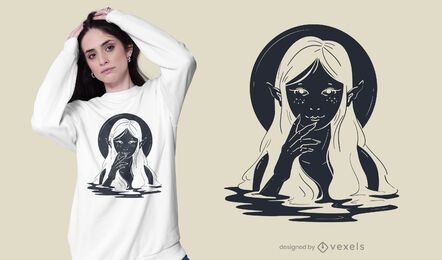 Water creature t-shirt design