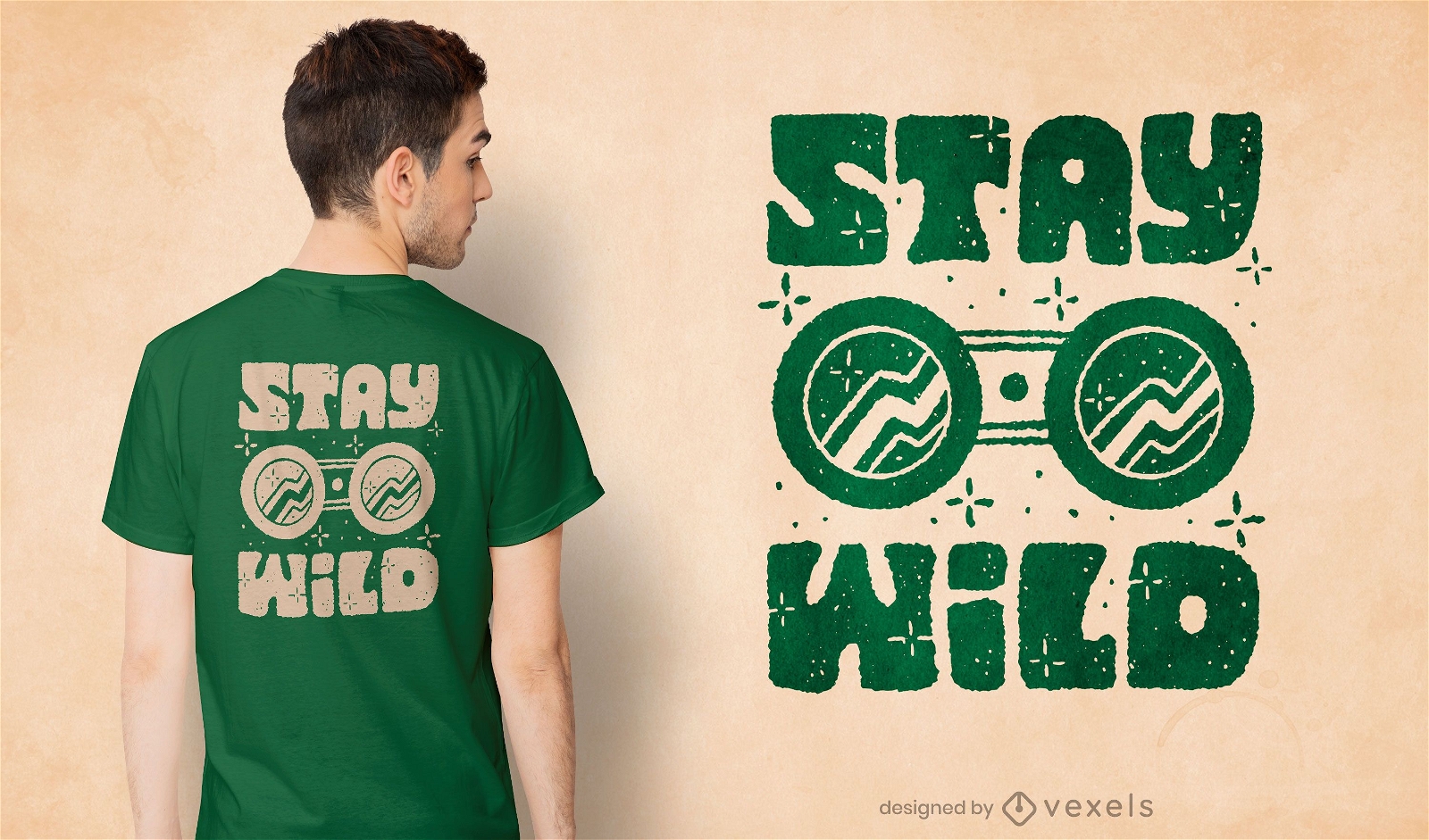 Stay wild quote t-shirt design