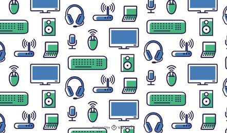 Computing elements seamless pattern