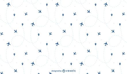 Airplane flight line pattern