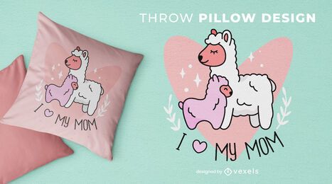 Cute llama pillows fashion