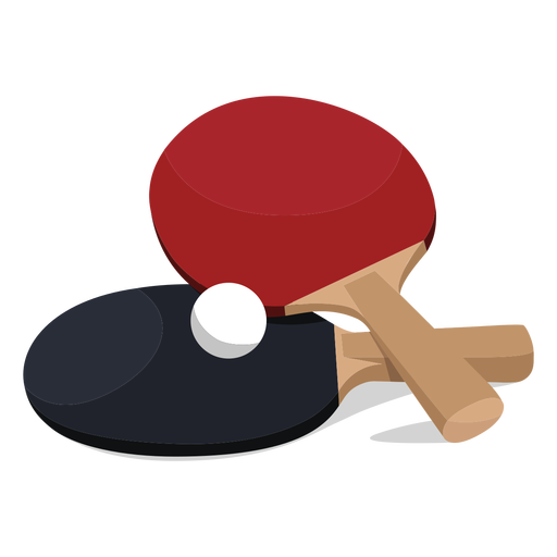 Ping pong game paddles PNG Design