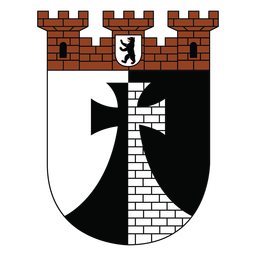 Castle tower cross shield